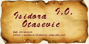 Isidora Otašević vizit kartica
